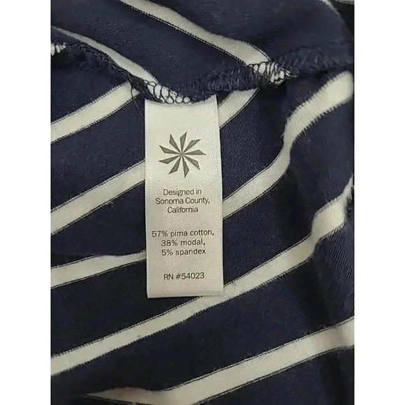 Athleta Maxi Dress Women's Size XSP Striped Blue and White - Picture 6 of 8